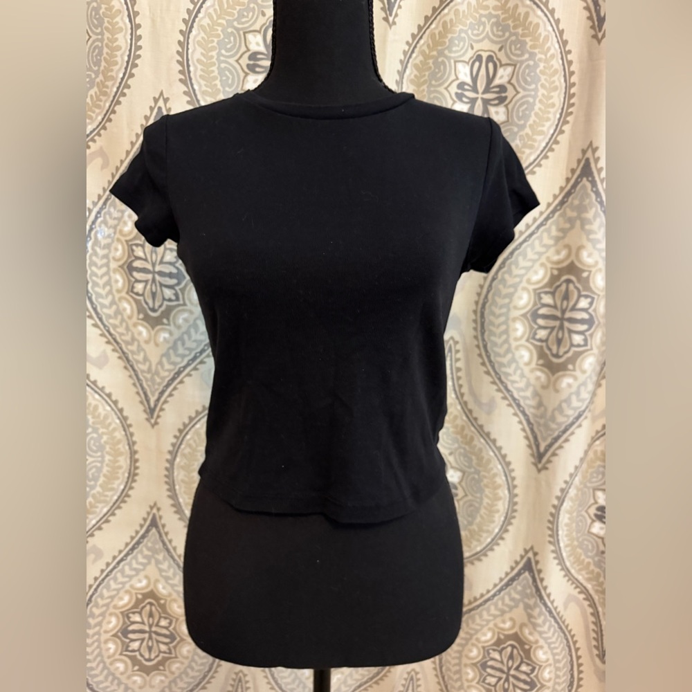 Zara Black Short Sleeve Tee